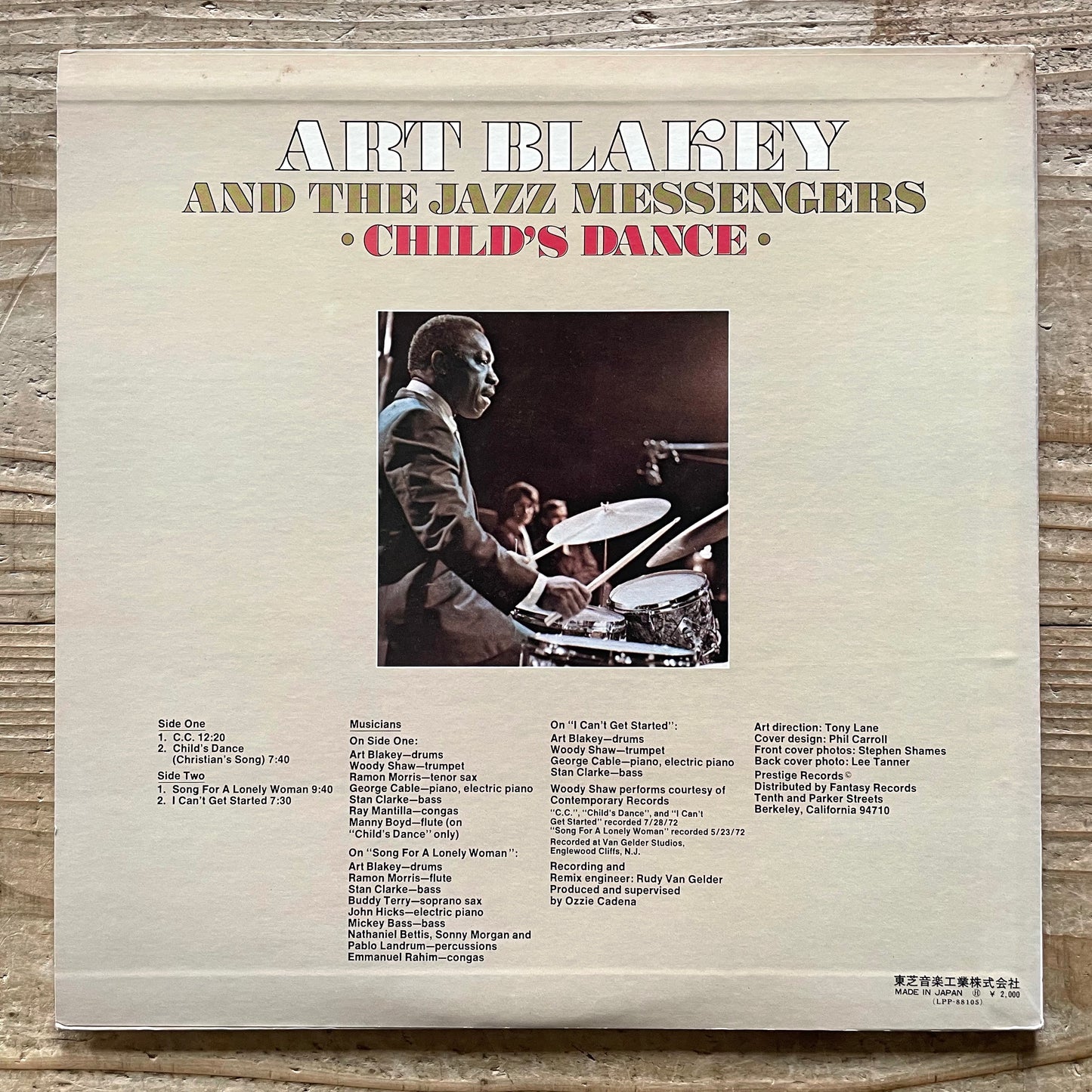 ART BLAKEY AND THE JAZZ MESSENGERS / CHILD'S DANCE on Prestige - Japan LP LPP-88105
