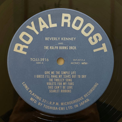 BEVERLY KENNEY / COME SWING WITH ME on Roost - Japan LP NM