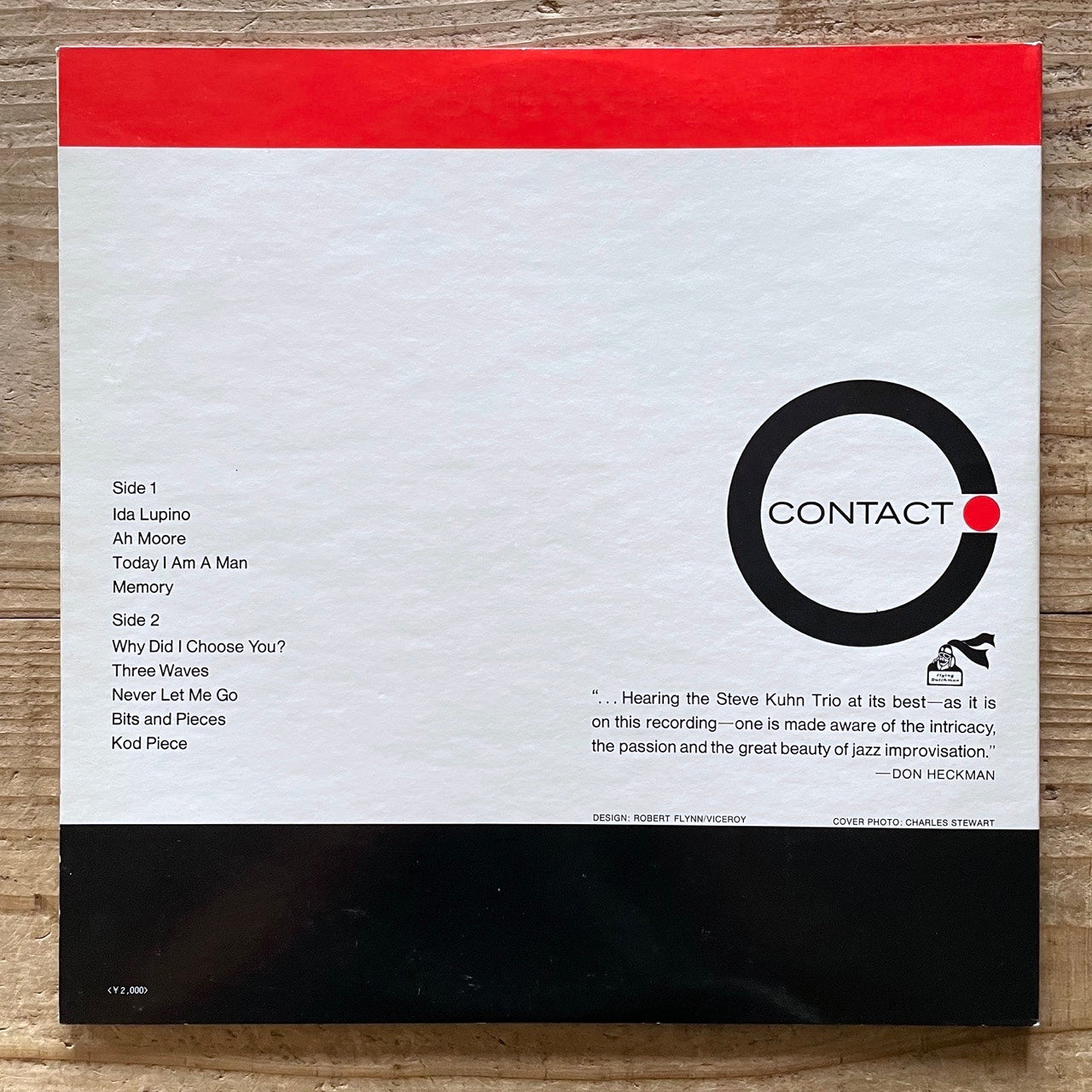 STEVE KUHN TRIO / THREE WAVES on Contact - Japan LP Gatefold SR-3138 Pete La Roca
