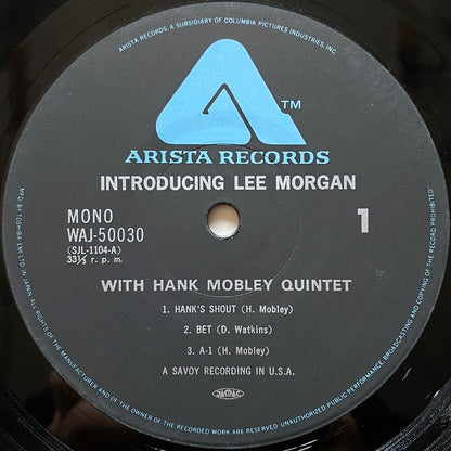 LEE MORGAN / INTRODUCING on Savoy - Japan Arista LP NM WAJ-50030