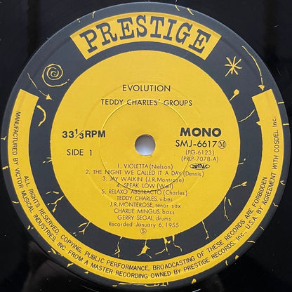 TEDDY CHARLES / EVOLUTION on Prestige - Japan MONO NM LP SMJ-6617