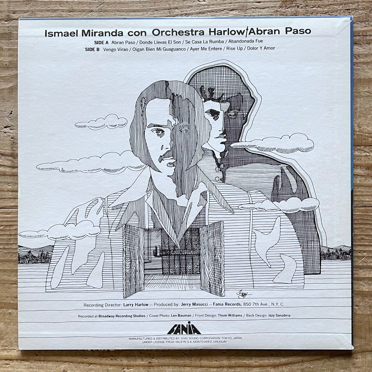 ISMAEL MIRANDA con ORCHESTRA HARLOW / ABRAN PASO! on Fania - Salsa Latin Jazz Japan LP VS-1407