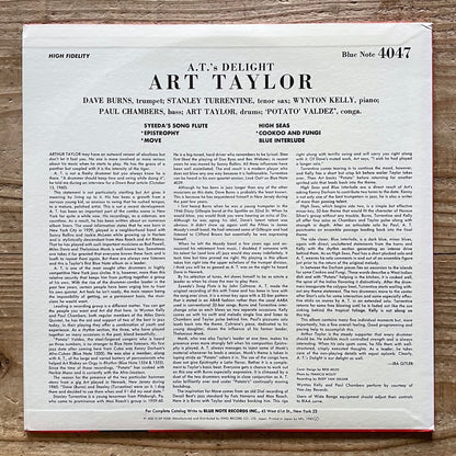 ART TAYLOR / AT'S DELIGHT - Japan Blue Note MONO LP NM K18P-9208