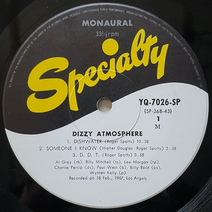 LEE MORGAN, AL GREY / DIZZY ATMOSPHERE on Specialty - Japan LP NM YQ-7026-SP