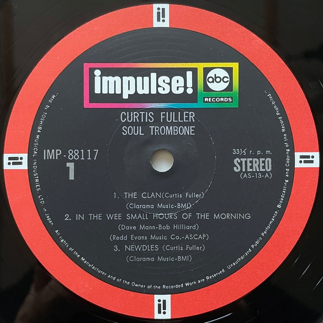 CURTIS FULLER / SOUL TROMBONE - THE JAZZ CLAN on Impulse - Japan GF LP IMP-88117