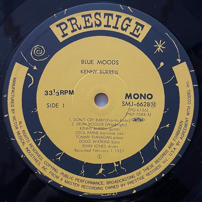 KENNY BURRELL / BLUE MOODS on Prestige - Japan MONO LP SMJ-6628