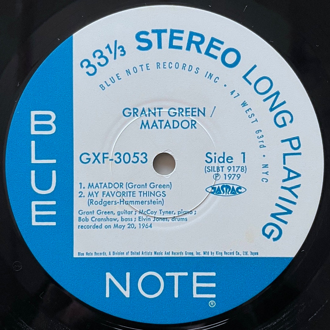 GRANT GREEN / MATADOR on Blue Note - Japan King Original LP GXF-3053