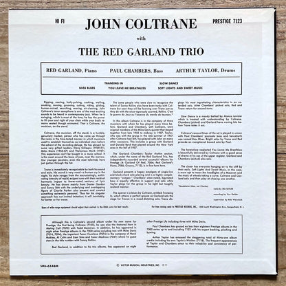 JOHN COLTRANE with RED GARLAND TRIO / TRANEING IN on Prestige - Japan LP SMJ-6548