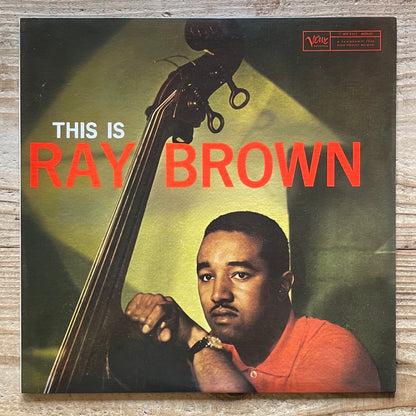 RAY BROWN / THIS IS RAY BROWN on Verve - Japan MONO LP MV-2117