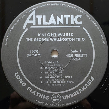 GEORGE WALLINGTON TRIO / KNIGHT MUSIC on Atlantic - Japan MONO LP NM AMJY-1275 obi