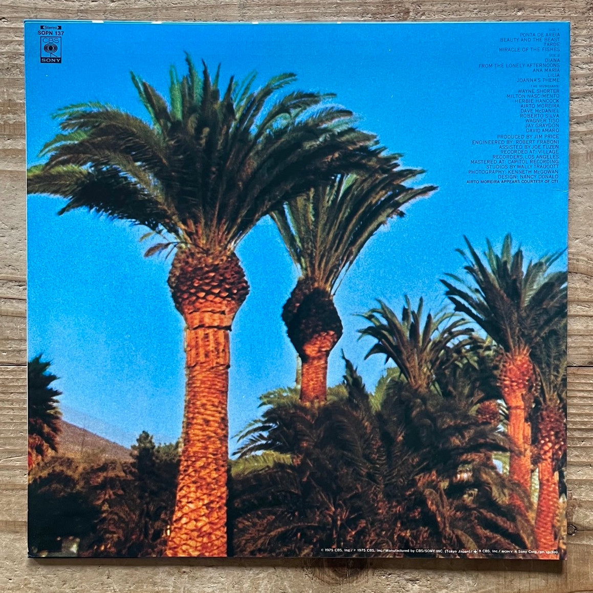 WAYNE SHORTER feat. MILTON NASCIMENTO / NATIVE DANCER - Japan CBS/SONY NM LP SOPN-137