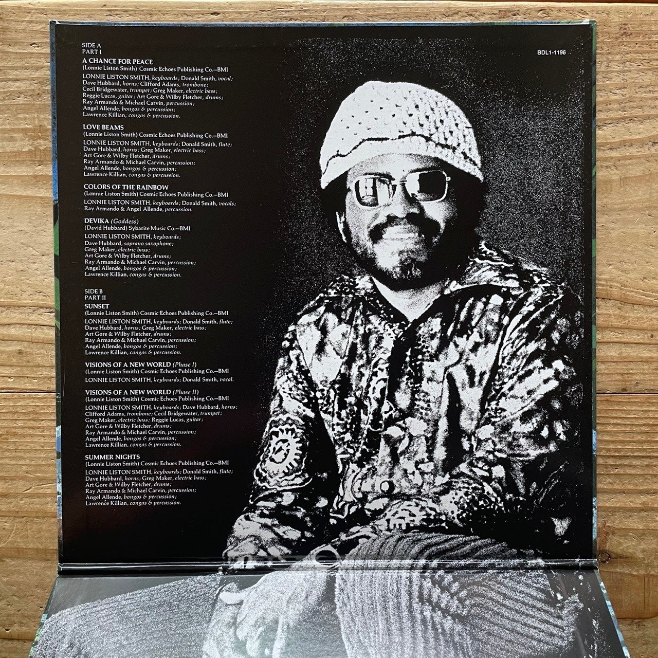 LONNIE LISTON SMITH & THE COSMIC ECHOES / VISIONS OF A NEW WORLD - Japan Flying Dutchman LP NM BVJJ-2827 obi