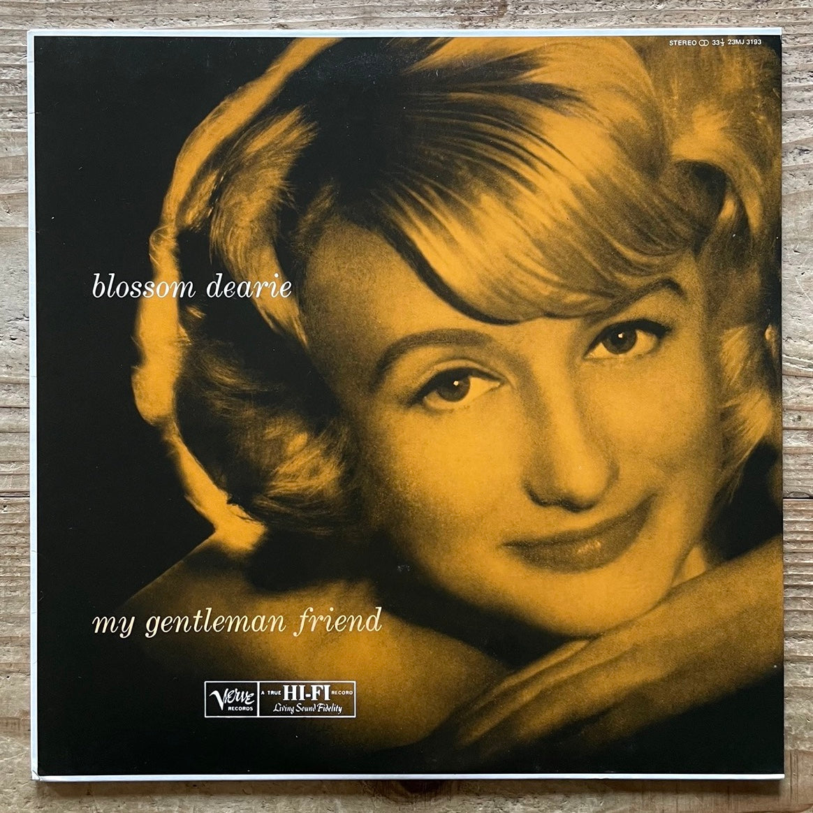 BLOSSOM DEARIE / MY GENTLEMAN FRIEND on Verve - Japan LP 23MJ3193