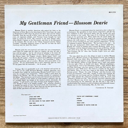 BLOSSOM DEARIE / MY GENTLEMAN FRIEND on Verve - Japan LP 23MJ3193