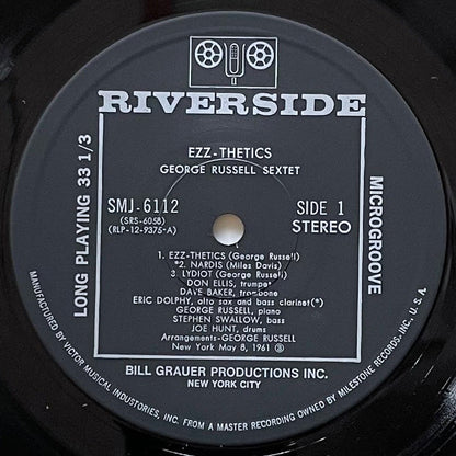 GEORGE RUSSELL SEXTET / EZZ-THETICS on Riverside - Japan LP SMJ-6112