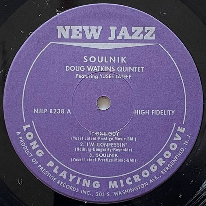 DOUG WATKINS feat. YUSEF LATEEF / SOULNIK on New Jazz - Japan LP NM VIJJ-30075