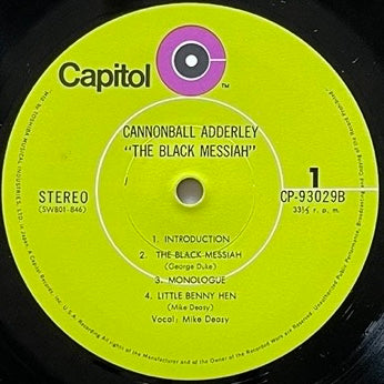 CANNONBALL ADDERLEY / THE BLACK MESSIAH (2LP) on Capitol - Japan LP CP-93029B Spiritual Jazz Funk
