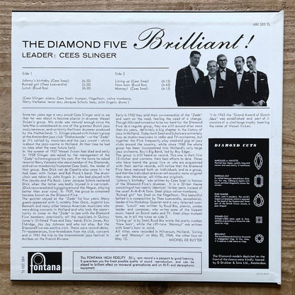 DIAMOND FIVE / BRILLIANT! on Dutch Fontana - Japan Heavy Vinyl NM UCJU-9047 obi