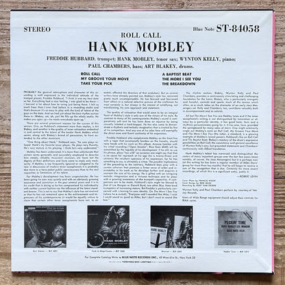 HANK MOBLEY / ROLL CALL on Blue Note - Japan LP NM BN4058