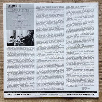 JOE PASS / SOUNDS OF SYNANON on Pacific Jazz - Japan King LP GXF-3116