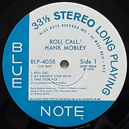HANK MOBLEY / ROLL CALL on Blue Note - Japan King LP NM GXK-8097