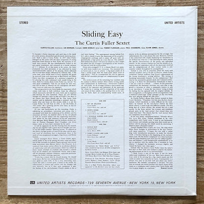 CURTIS FULLER SEXTET / SLIDING EASY on United Artists - Japan LP NM GXC-3141