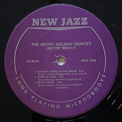 BENNY GOLSON / GETTIN' WITH IT on New Jazz - Japan LP NM WWLJ-7069