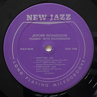 JEROME RICHARDSON / ROAMIN' WITH RICHARDSON on New Jazz - Japan LP NM WWLJ-7027 obi