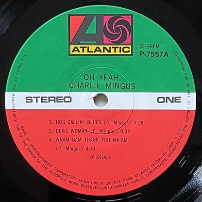 CHARLIE MINGUS / OH YEAH on Atlantic - Japan LP NM P-7557A obi