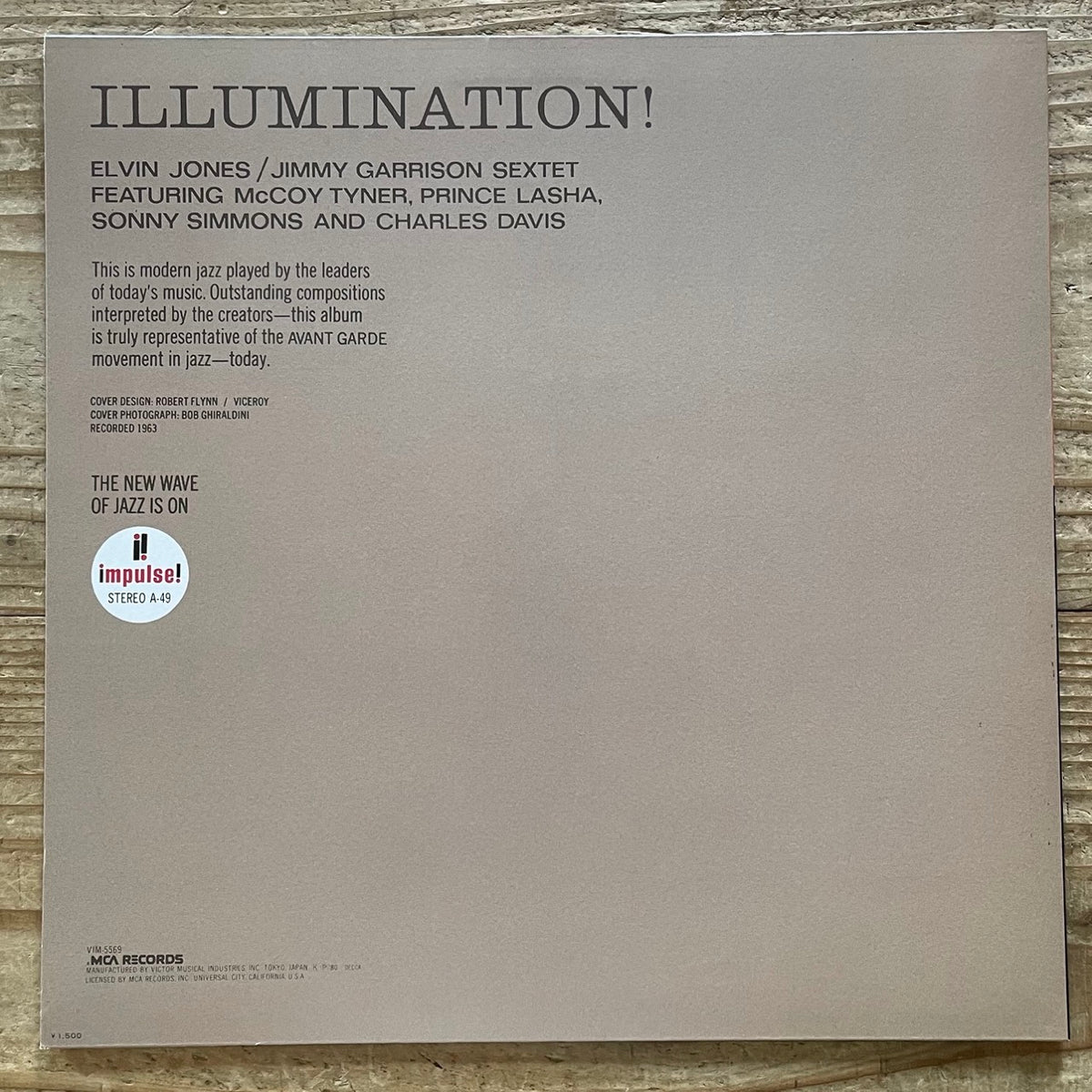 ELVIN JONES / JIMMY GARRISON SEXTET / ILLUMINATION! on Impulse - Japan LP NM VIM-5569