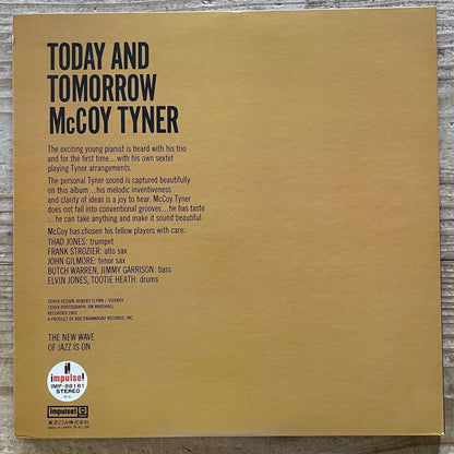 McCOY TYNER / TODAY AND TOMORROW - Japan Impulse LP GF sleeve IMP-88181