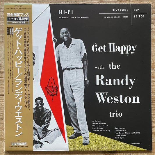 RANDY WESTON TRIO / GET HAPPY on Riverside - Japan LP NM VIJJ-30042 obi