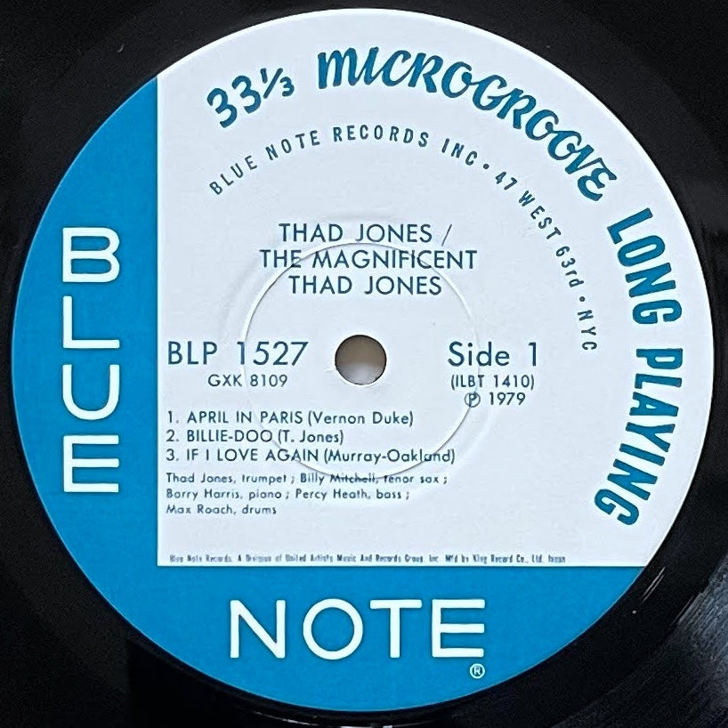 THAD JONES / THE MAGNIFICENT - Japan Blue Note King LP GXK-8109 obi