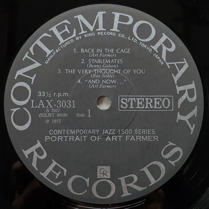 ART FARMER / PORTRAIT OF on Contemporary - Japan King LP LAX-3031