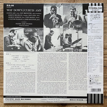 CURTIS AMY / WAY DOWN on Pacific Jazz - Japan MONO LP NM Marcus Belgrave PJ-0046 obi