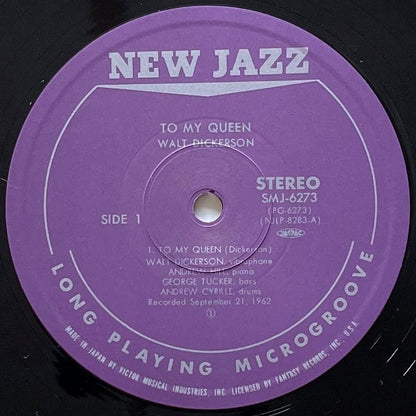 WALT DICKERSON / TO MY QUEEN on New Jazz - Japan LP NM SMJ-6273
