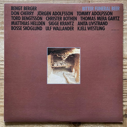 BENGT BERGER feat. DON CHERRY / BITTER FUNERAL BEER on German ECM - Japan LP AW-25030