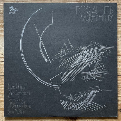 BARRE PHILLIPS / FOR ALL IT IS on German Japo - Japan Nadja LP NM PAP-9002