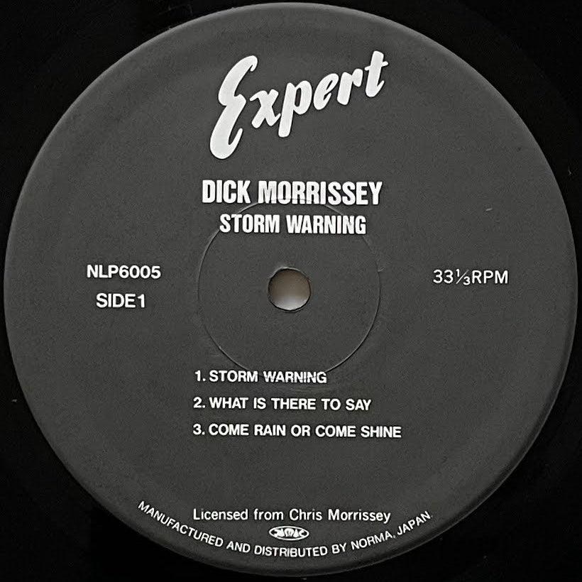DICK MORRISSEY QUARTET / STORM WARNING on UK Mercury - Japan LP NM NLP6005 obi