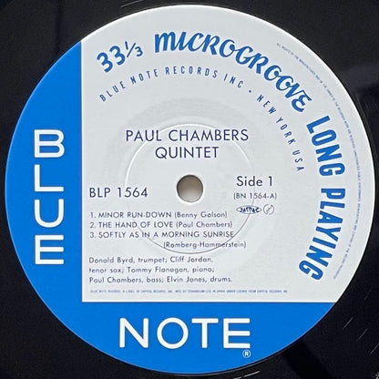 PAUL CHAMBERS QUINTET on Blue Note - Japan Blue Note MONO LP NM BLP1564 obi