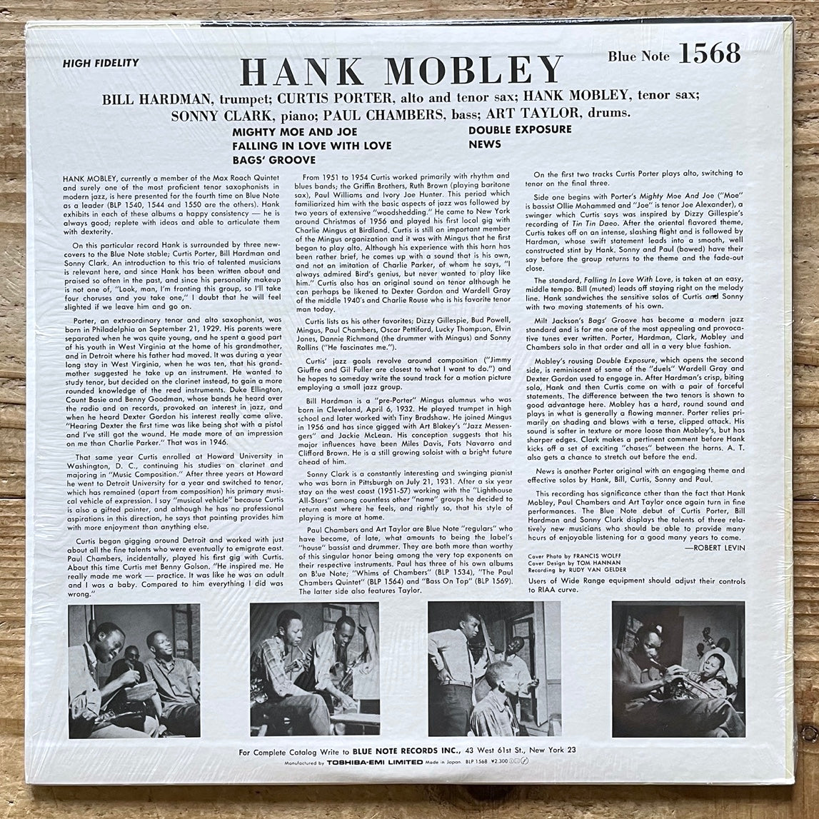 HANK MOBLEY on Blue Note - Japan Blue Note MONO LP NM BLP1568 obi