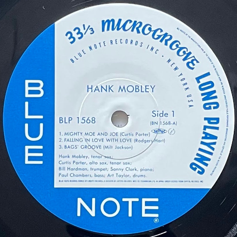 HANK MOBLEY on Blue Note - Japan Blue Note MONO LP NM BLP1568 obi