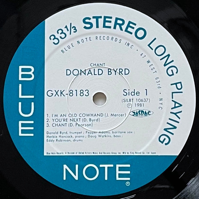 DONALD BYRD / CHANT - Japan Blue Note King Original LP GXK-8183