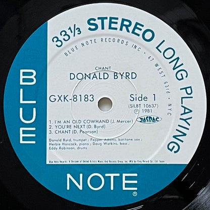 DONALD BYRD / CHANT - Japan Blue Note King Original LP GXK-8183