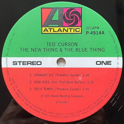 TED CURSON / THE NEW THING & THE BLUE THING on Atlantic - Japan LP Bill Barron P-4514A