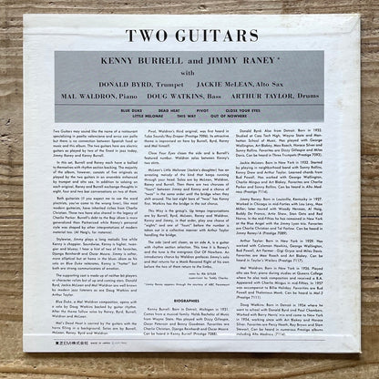 KENNY BURRELL - JIMMY RANEY / TWO GUITARS on Prestige - Japan LP LPJ-70046