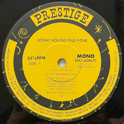 SONNY ROLLINS / PLUS 4 on Prestige - Japan MONO LP NM SMJ-6586
