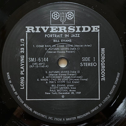 BILL EVANS TRIO / PORTRAIT IN JAZZ on Riverside - Japan LP SMJ-6144