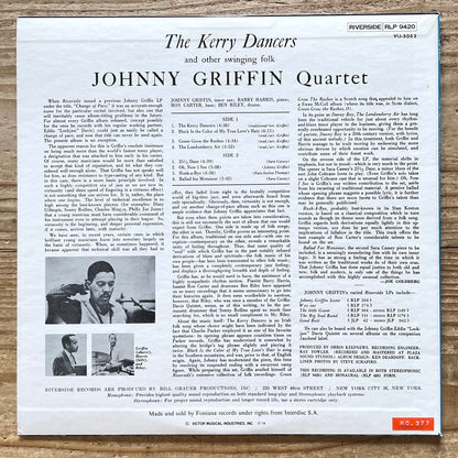 JOHNNY GRIFFIN QUARTET / KERRY DANCERS on Riverside - Japan LP VIJ-5052