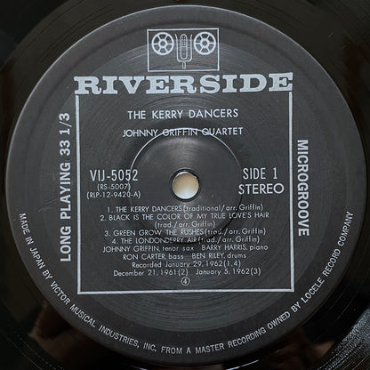 JOHNNY GRIFFIN QUARTET / KERRY DANCERS on Riverside - Japan LP VIJ-5052